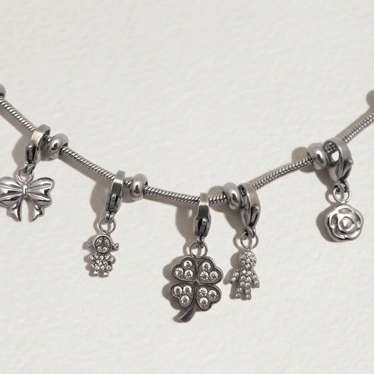 The Storyteller’s Link · DIY Multi-Charm Zirconia Bracelet