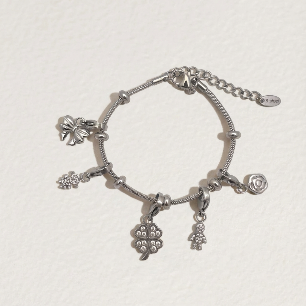 The Storyteller’s Link · DIY Multi-Charm Zirconia Bracelet