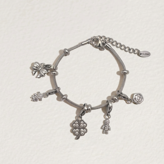 The Storyteller’s Link · DIY Multi-Charm Zirconia Bracelet
