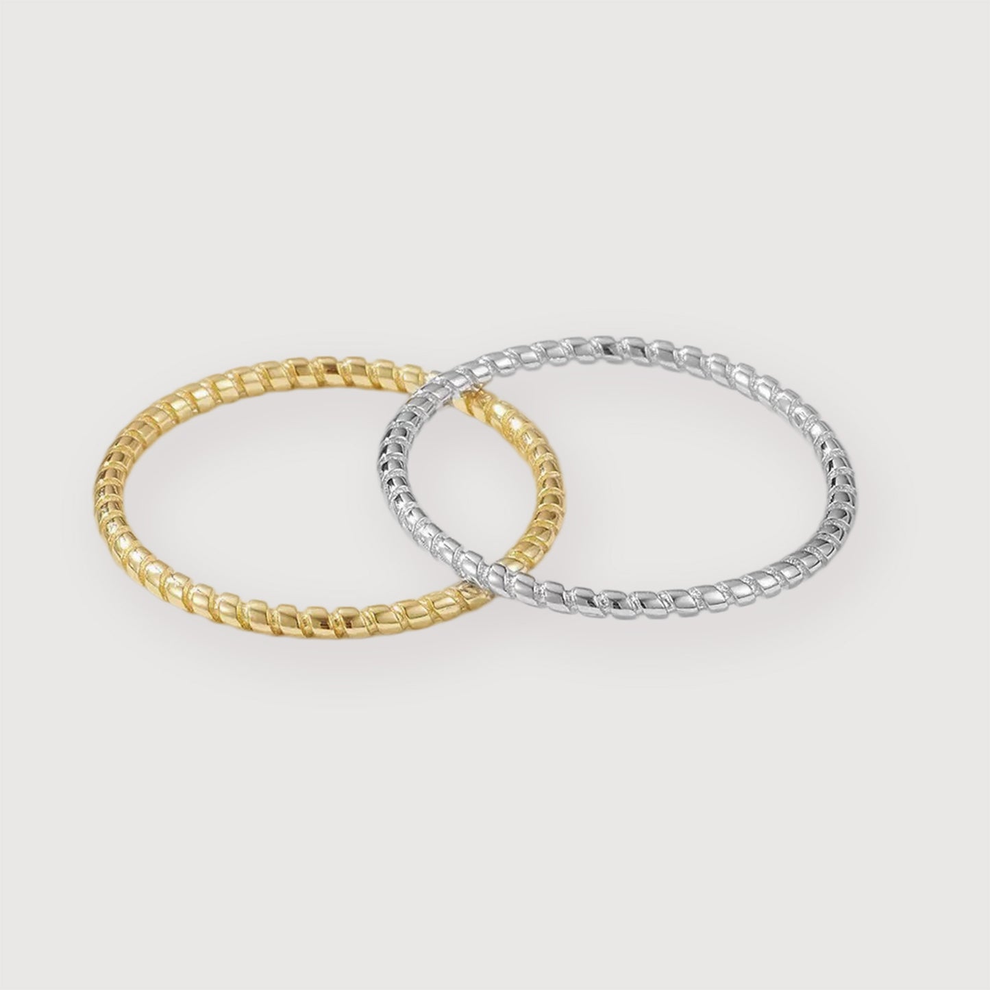 Twistline Spiral Silver Band