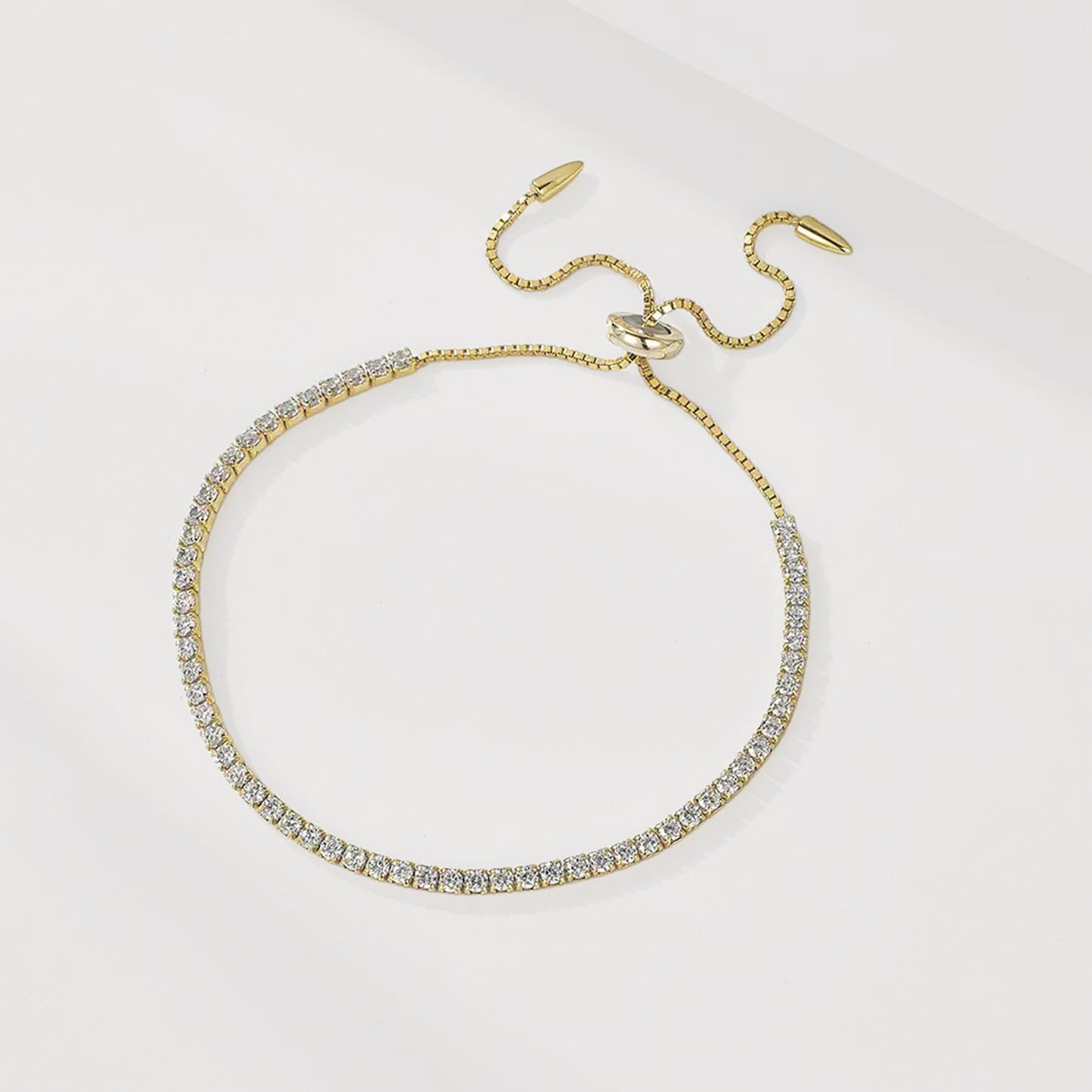 Adjustable Solitaire Tennis Bracelet