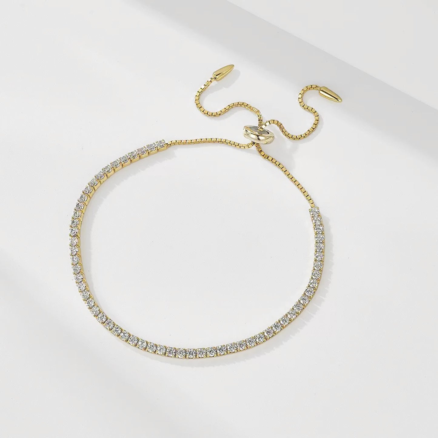 Adjustable Solitaire Tennis Bracelet