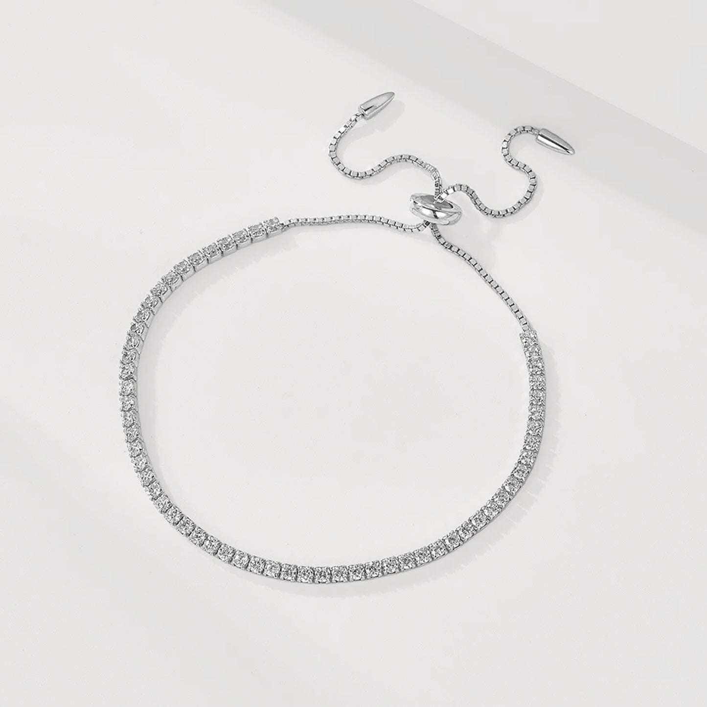 Adjustable Solitaire Tennis Bracelet