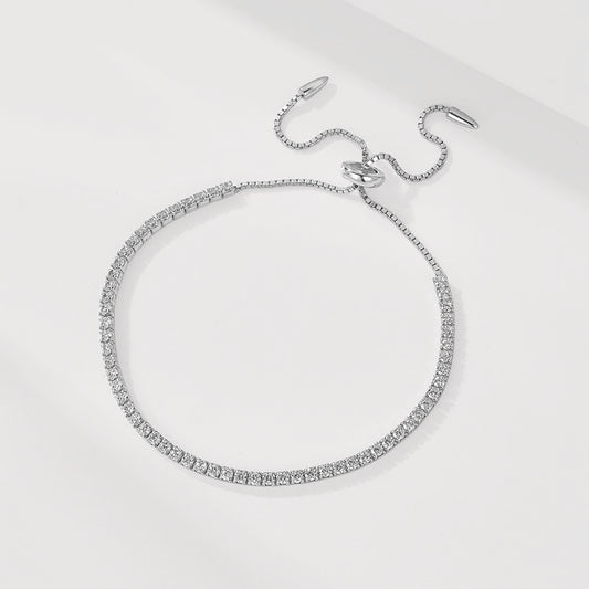 Adjustable Solitaire Tennis Bracelet