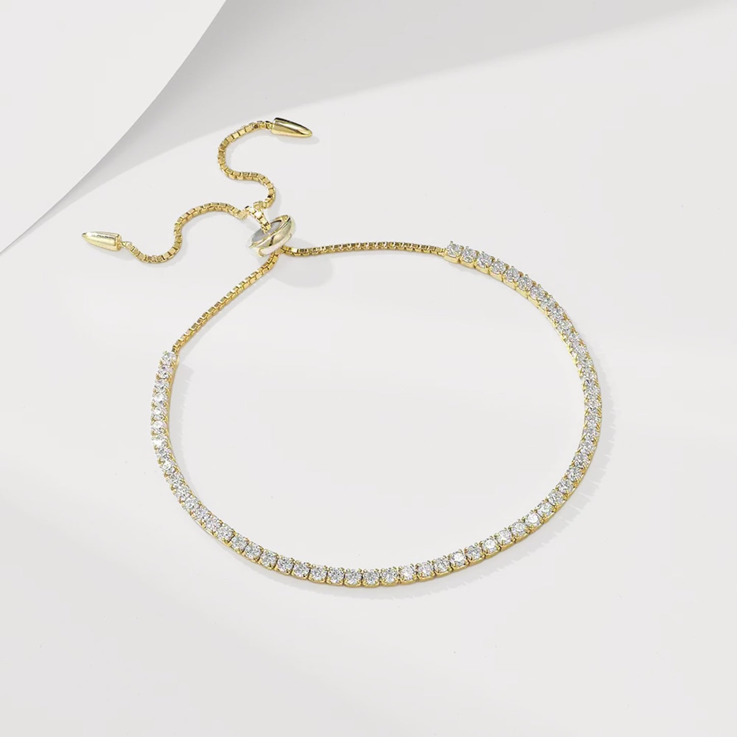 Adjustable Solitaire Tennis Bracelet