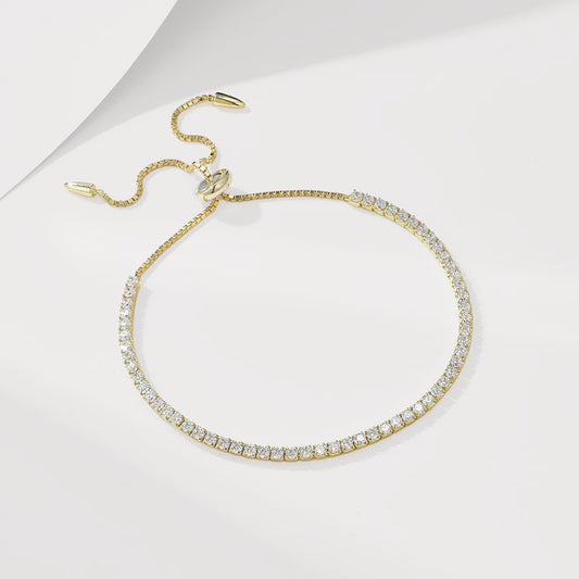 Adjustable Solitaire Tennis Bracelet