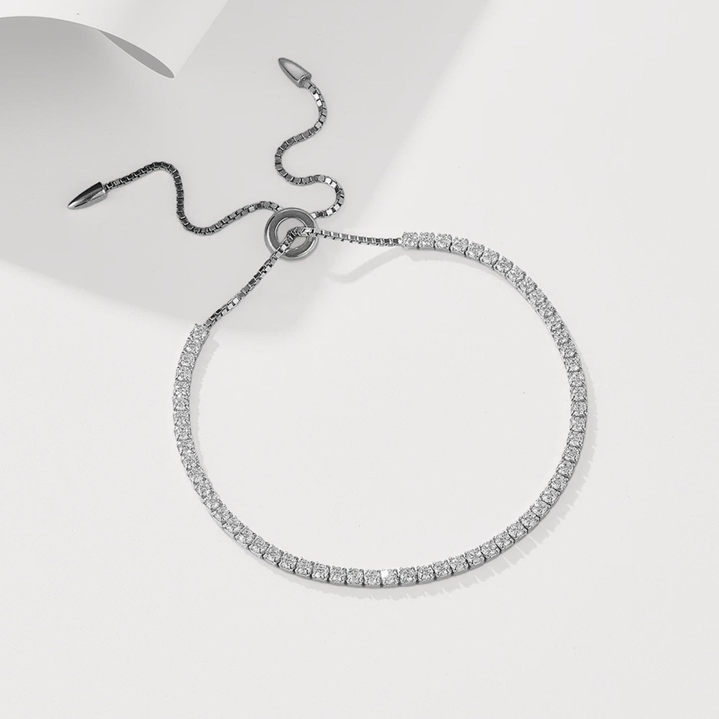 Adjustable Solitaire Tennis Bracelet