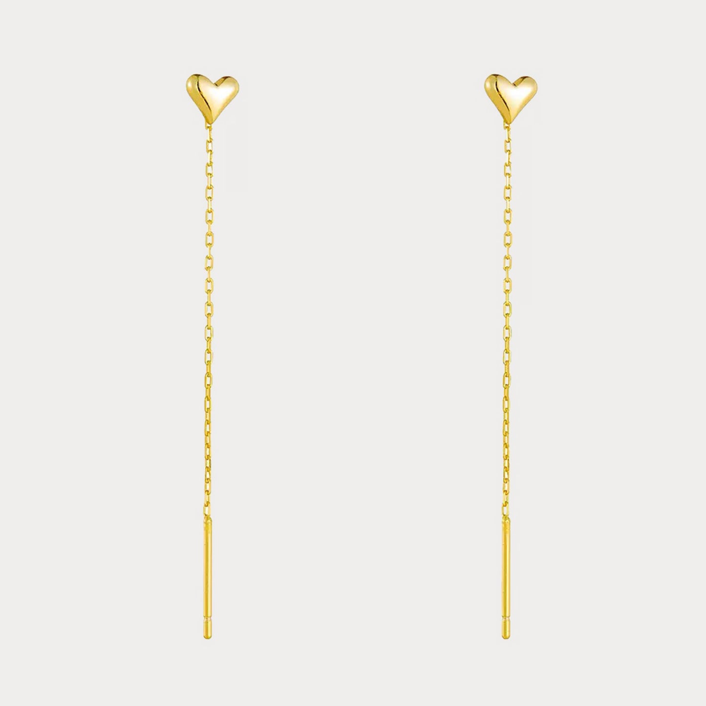 Heart Glow Threader Earrings