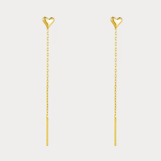 Heart Glow Threader Earrings