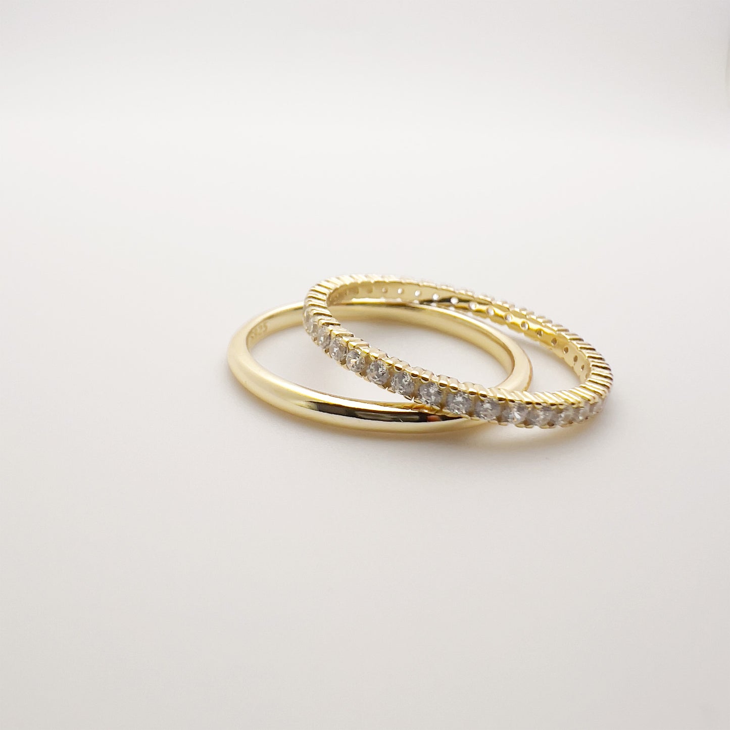 Luna Duo Rings - Stackable Set