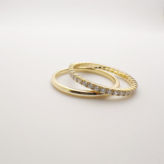 Luna Duo Rings - Stackable Set