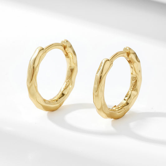 Ripple Hoop Earrings