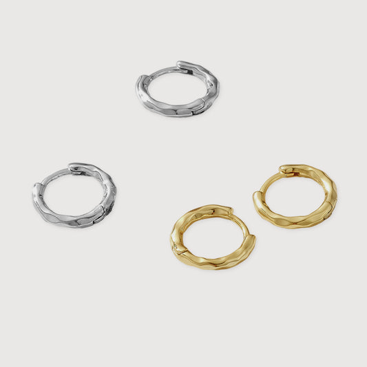 Ripple Hoop Earrings