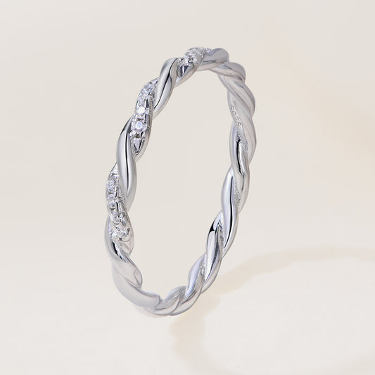 Twist Silver Ring