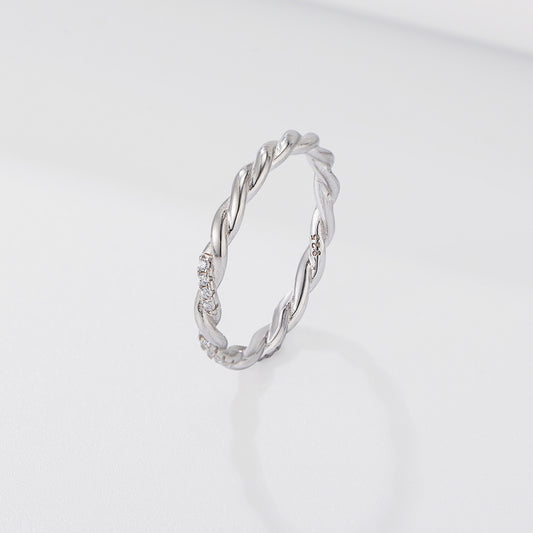 Twist Silver Ring