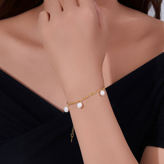 Halo Pearl Bracelet
