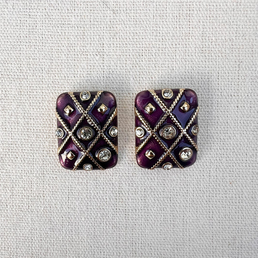 Vintage Color Bloom Earrings Collection